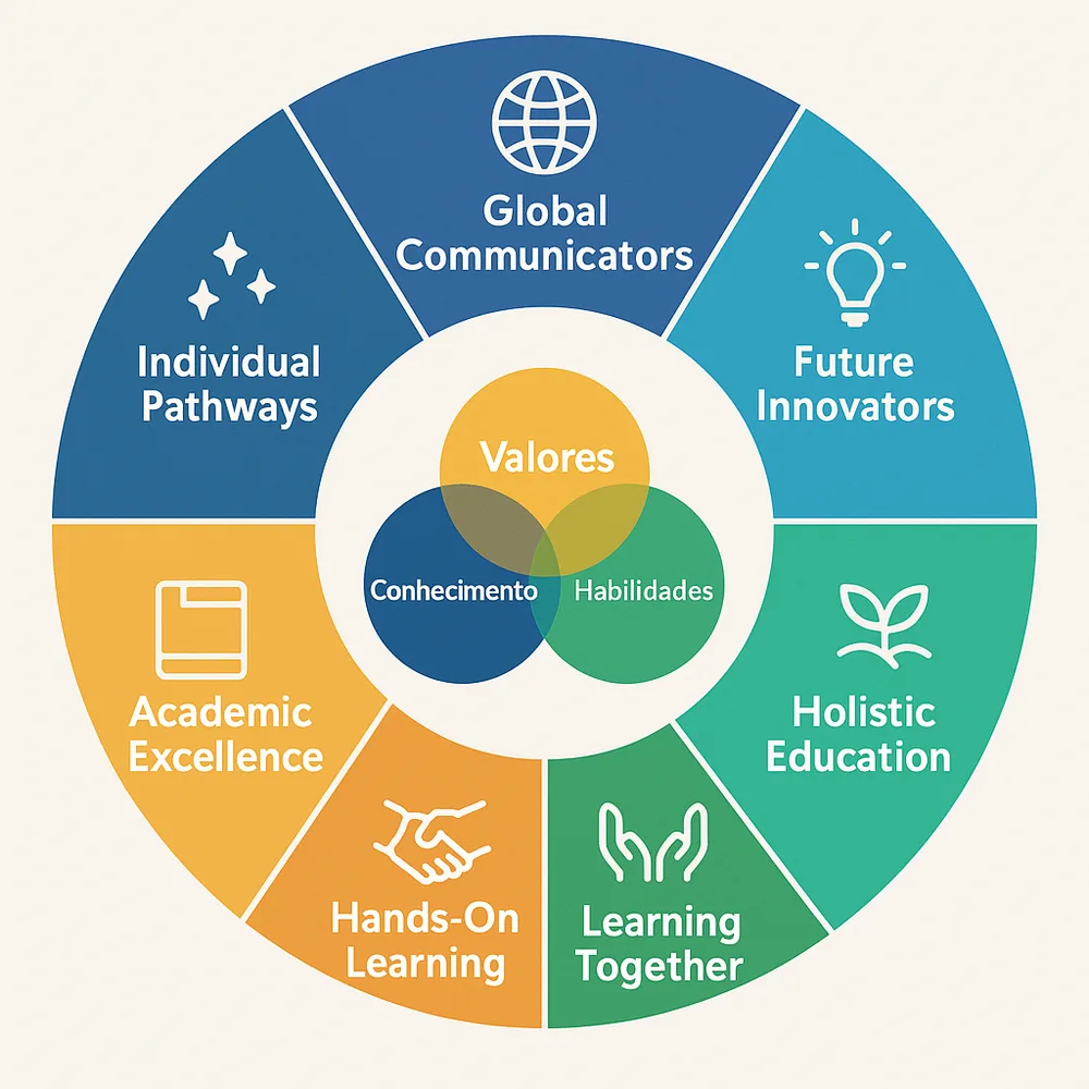 Infográfico dos sete pilares do Life Learning